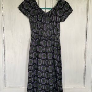 Eloise Curtis Vintage Dress Off the Shoulder in EUC Size XS Waist is 24.
